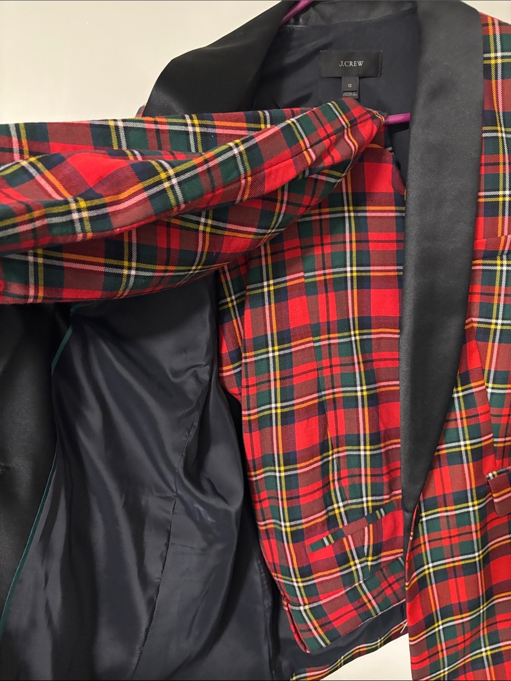 J crew - Red Plaid Women’s Blazer - Picture 5 of 5